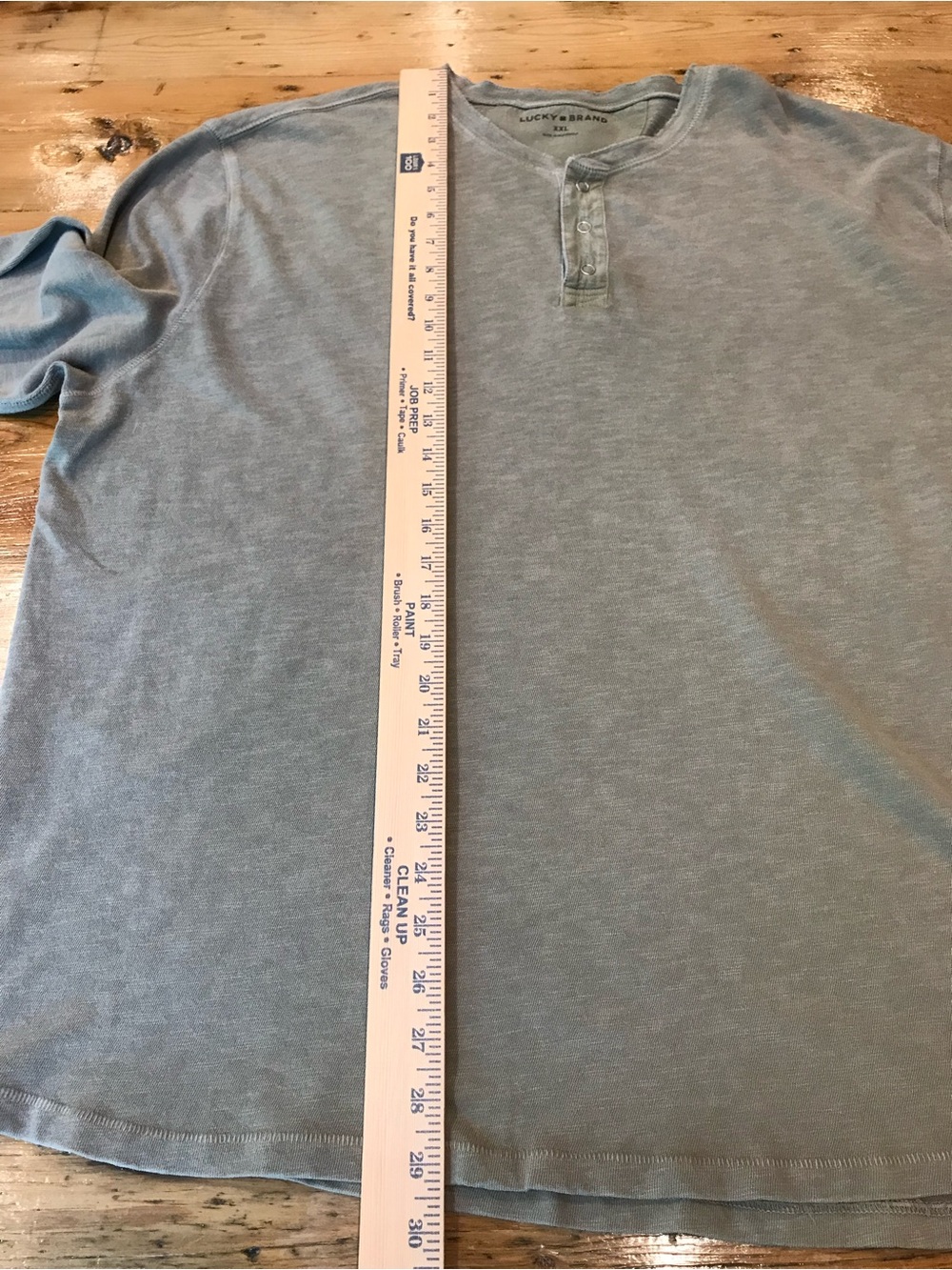Lucky Brand Men's Crewneck Pull-On Henley Shirt in Olive Green β’ Size XXL β’ NWT - Picture 6 of 7